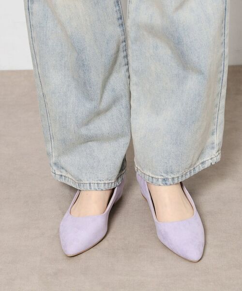 ESPERANZA / エスペランサ パンプス | 好評につきカラー追加＜歩きやすい、疲れにくい、痛くない＞クッションフラットヒールパンプス（パープル(183)）