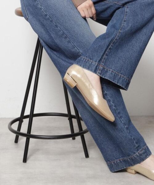 ESPERANZA / エスペランサ パンプス | 好評につきカラー追加<歩きやすい、疲れにくい、痛くない>クッションフラットヒールパンプス(ゴールド(307))