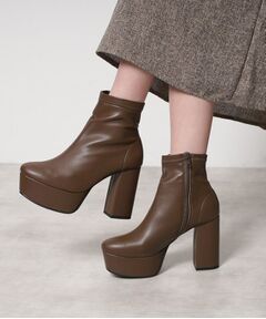 ESPERANZA / エスペランサ ブーツ（ショート丈） | 新色追加【ラク盛り／ショートブーツ】リピーター続出／脚長美脚　厚底ショートブーツ