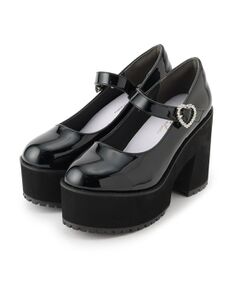 ESPERANZA / エスペランサ パンプス | 厚底キラキラハート付きパンプス