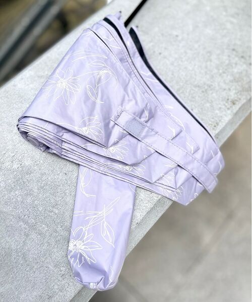 ESPERANZA / エスペランサ 傘 | 【軽量約120g/紫外線遮蔽率99.9％以上/遮光率99.9％以上/晴雨兼用/日傘/折りたたみ傘/UVカット】ラインフラワー | 詳細12