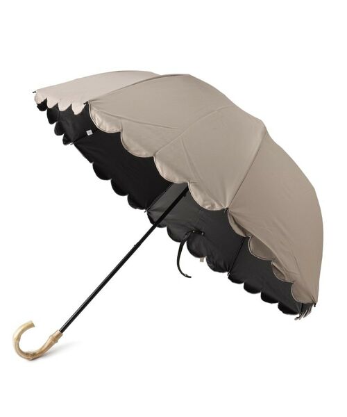 ESPERANZA / エスペランサ 傘 | 遮光率100％2段折傘 晴雨兼用 日傘 スカラップ | 詳細1