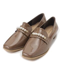 ESPERANZA / エスペランサ フラットシューズ | フェイクパールローファー【ESPERANZA_blanca】