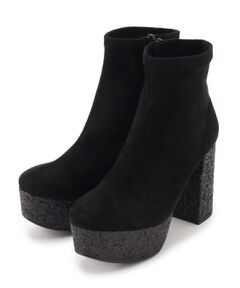 ESPERANZA / エスペランサ ブーツ（ショート丈） | 【ラク盛り／ショートブーツ】リピーター続出／脚長美脚　グリッターヒールショートブーツ