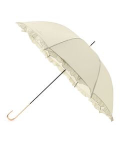 フェミニンフリル 雨傘 日傘 遮光 レイン 長傘