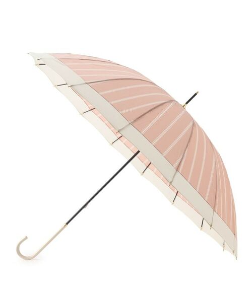 ESPERANZA / エスペランサ 傘 | 16本骨切り継ぎストライプ 雨傘 日傘 遮光 レイン 長傘 | 詳細1