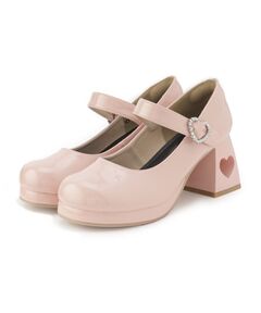 ESPERANZA / エスペランサ パンプス | ハートくり抜きヒールパンプス　24SS