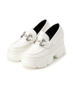 ESPERANZA / エスペランサ パンプス | 厚底キラキラチャーム付きローファーパンプス