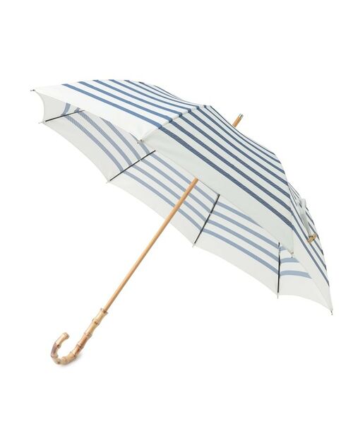 ESPERANZA / エスペランサ 傘 | 紫外線遮蔽率90％以上 晴雨兼用 日傘 長傘 UVカット 紫外線対策 熱中症対策 バンブーハンドル ボーダー傘 | 詳細1