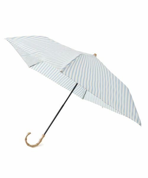 ESPERANZA / エスペランサ 傘 | 紫外線遮蔽率90％以上 晴雨兼用 日傘 折りたたみ UVカット 紫外線対策 熱中症対策 バンブーハンドル ボーダー傘  Plain Color ＆ Stripe | 詳細1