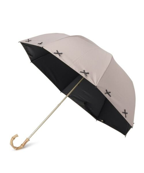 ESPERANZA / エスペランサ 傘 | 完全遮光 遮光率100％ 晴雨兼用日傘 2段折傘 リボン2WAY折りたたみ傘 | 詳細1