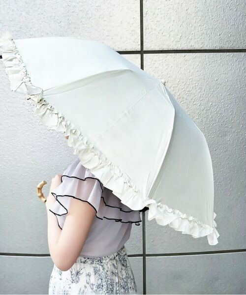 ESPERANZA / エスペランサ 傘 | 完全遮光 遮光率100％ 晴雨兼用日傘 リボン折りたたみ傘 | 詳細7