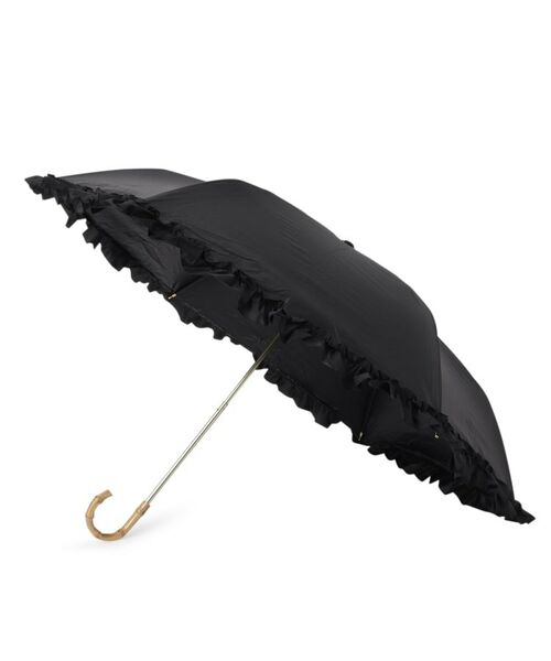 ESPERANZA / エスペランサ 傘 | 完全遮光 遮光率100％　晴雨兼用日傘 3段折 リボン折りたたみ傘 | 詳細1