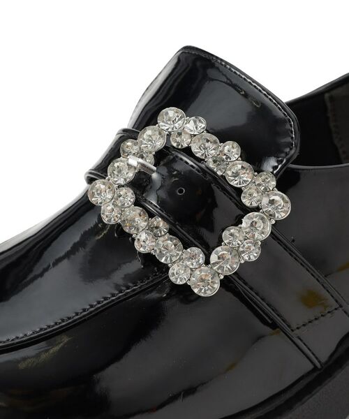 ESPERANZA / エスペランサ パンプス | 厚底キラキラストーンバックル ローファーパンプス | 詳細20