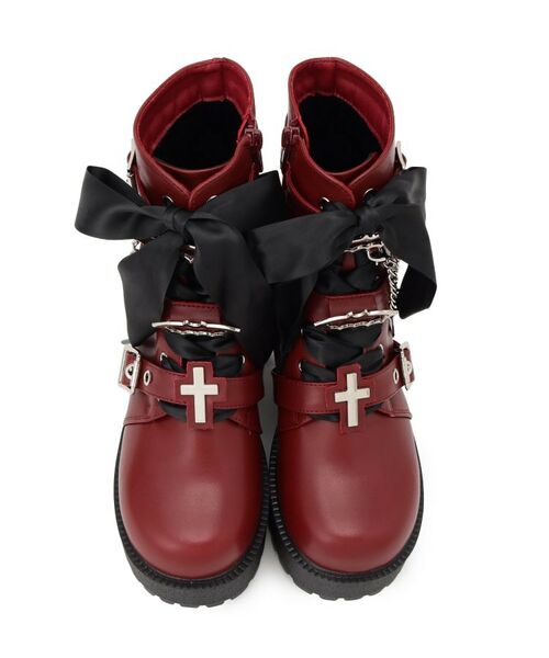 ESPERANZA / エスペランサ ブーツ(ショート丈) | 厚底×コウモリ×十字架スニーカー | 詳細28