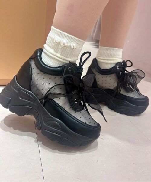 ESPERANZA / エスペランサ スニーカー | きゅんフィットインソールチュールリボンスニーカー | 詳細28