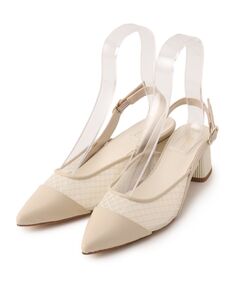 ESPERANZA / エスペランサ パンプス | ポインテッド切り替えバックストラップ