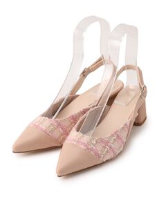 ESPERANZA / エスペランサ パンプス | ポインテッド切り替えバックストラップ