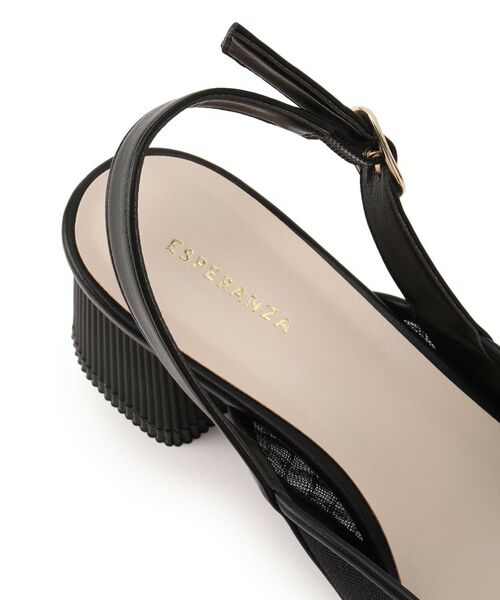 ESPERANZA / エスペランサ パンプス | ポインテッド切り替えバックストラップ | 詳細10