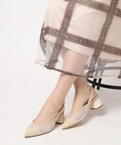 ESPERANZA / エスペランサ パンプス | ポインテッド切り替えバックストラップ | 詳細17