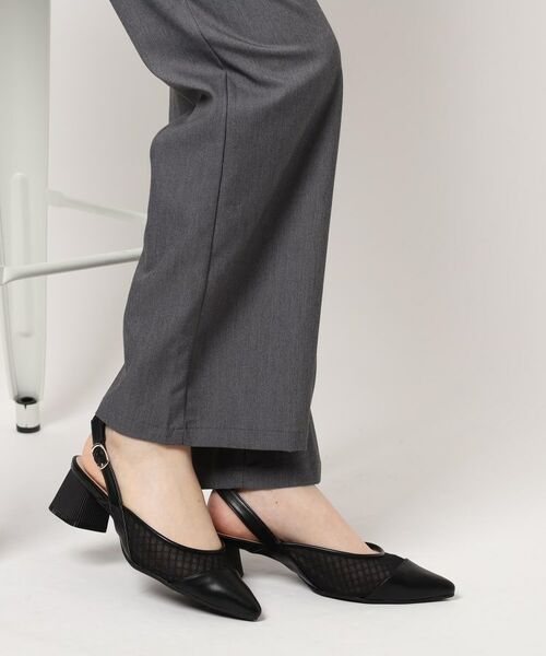 ESPERANZA / エスペランサ パンプス | ポインテッド切り替えバックストラップ | 詳細24