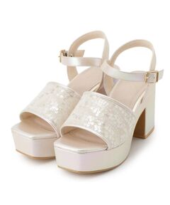 ESPERANZA / エスペランサ サンダル | 【ラク盛り／サンダル】リピーター続出／脚長美脚　スパンコール厚底サンダル