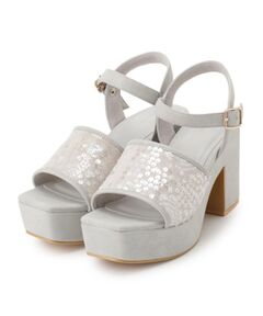 ESPERANZA / エスペランサ サンダル | 【ラク盛り／サンダル】リピーター続出／脚長美脚　スパンコール厚底サンダル