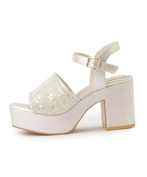 ESPERANZA / エスペランサ サンダル | 【ラク盛り／サンダル】リピーター続出／脚長美脚　スパンコール厚底サンダル | 詳細2