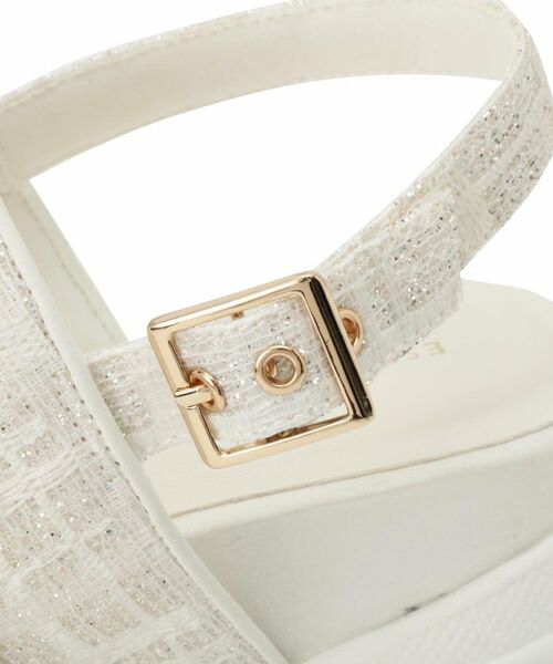 ESPERANZA / エスペランサ サンダル | ツイード風フラワーベルトスポサン | 詳細10