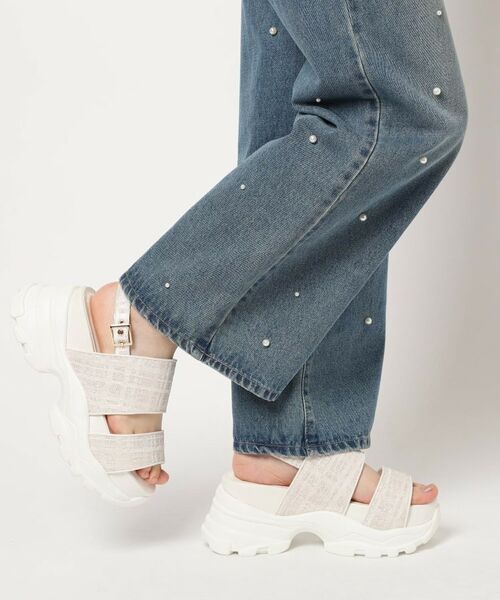 ESPERANZA / エスペランサ サンダル | ツイード風フラワーベルトスポサン | 詳細22