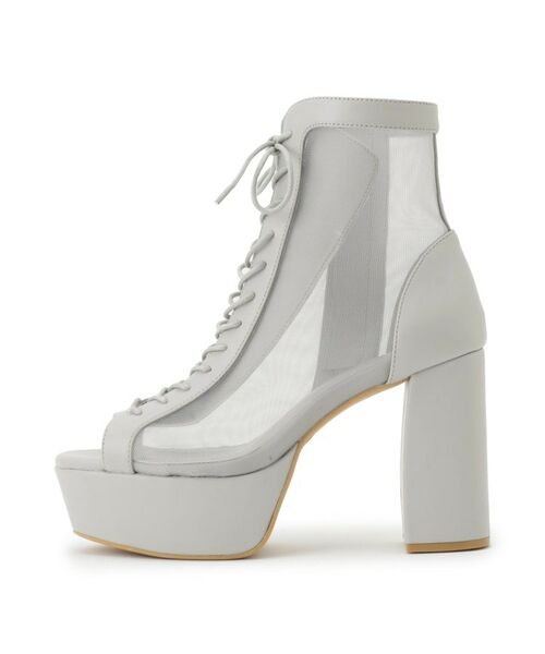 ESPERANZA / エスペランサ ブーツ（ショート丈） | 【ラク盛り／ブーサン】リピーター続出／脚長美脚　オープントゥレースアップショートブーツ | 詳細4