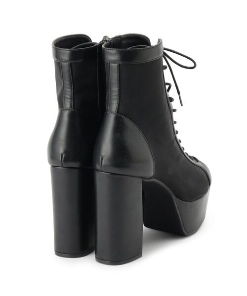 ESPERANZA / エスペランサ ブーツ（ショート丈） | 【ラク盛り／ブーサン】リピーター続出／脚長美脚　オープントゥレースアップショートブーツ | 詳細7