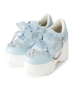 ESPERANZA / エスペランサ スニーカー | 厚底パール調チェ―ン付2WAYレーススニーカー