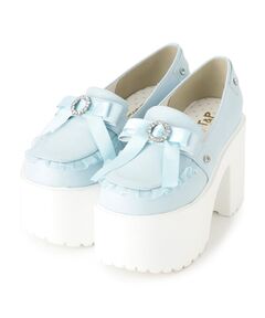 ESPERANZA / エスペランサ パンプス | 厚底リボン付きフリルパンプス