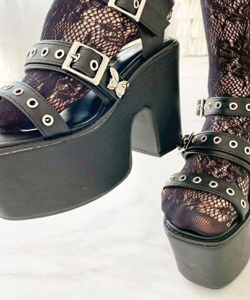 ESPERANZA / エスペランサ サンダル | 厚底バタフライ付ベルトサンダル | 詳細22