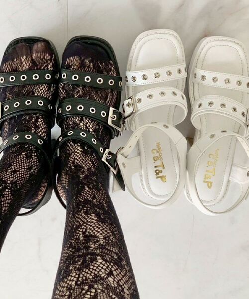 ESPERANZA / エスペランサ サンダル | 厚底バタフライ付ベルトサンダル | 詳細23