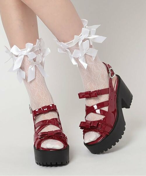 ESPERANZA / エスペランサ サンダル | 厚底レース付きリボンベルトサンダル | 詳細24