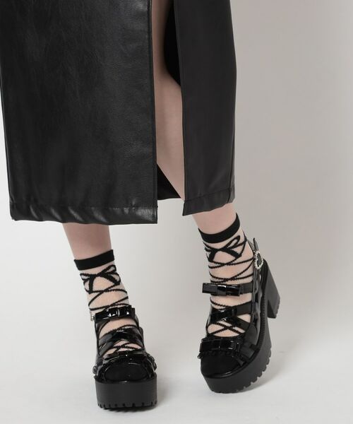 ESPERANZA / エスペランサ サンダル | 厚底レース付きリボンベルトサンダル | 詳細28