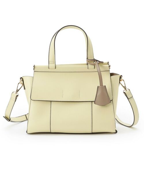 ESPERANZA / エスペランサ ハンドバッグ | ダブルフラップ2WAYハンドバッグ(イエロー(032))