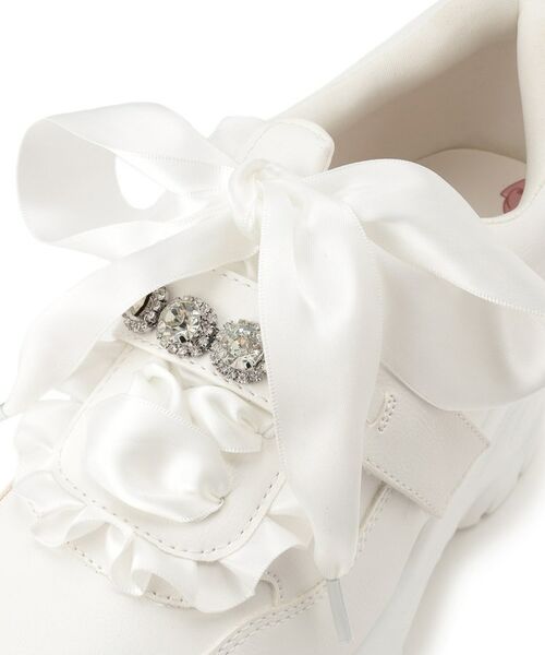 ♡Bel espace♡8〜19は発送休 厚底キラキラストーン付スニーカー （スニーカー）｜ESPERANZA