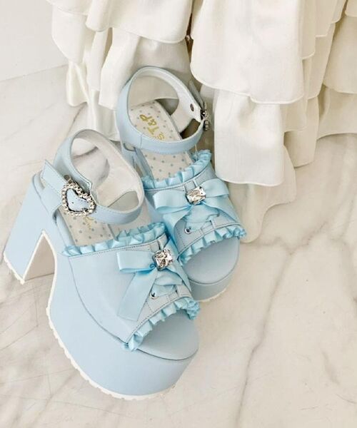 ESPERANZA / エスペランサ サンダル | 地雷系 厚底リボンレースアップサンダル | 詳細26