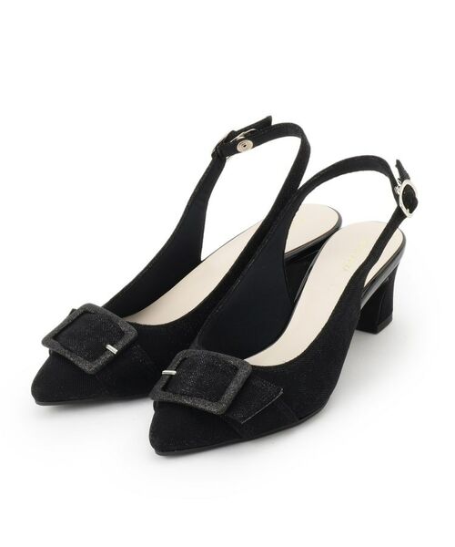 ESPERANZA/エスペランサ バックストラップバックルヒールパンプス ブラック(319) S(22.0cm-22.5cm) ESPERANZA/エスペランサ バックストラップバックルヒールパンプス ブラック(319) S(22.0cm-22.5cm)