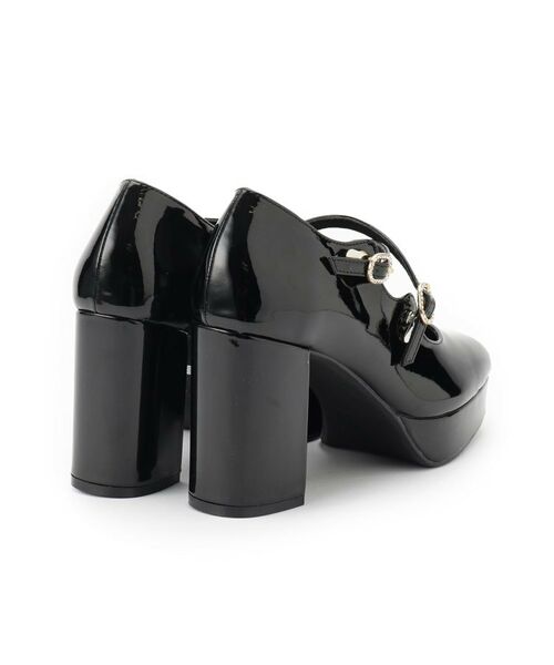 ESPERANZA / エスペランサ パンプス | クロスダブルバックル厚底パンプス 結婚式二次会 パーティー 25SS | 詳細3