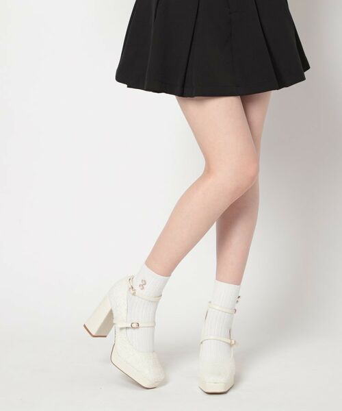 ESPERANZA / エスペランサ パンプス | スクエアトゥダブルストラップ厚底パンプス 結婚式二次会 パーティー 25SS | 詳細14