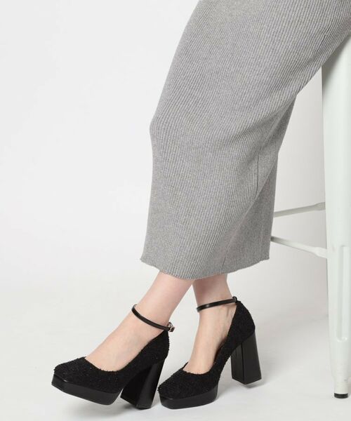 ESPERANZA / エスペランサ パンプス | スクエアトゥダブルストラップ厚底パンプス 結婚式二次会 パーティー 25SS | 詳細18