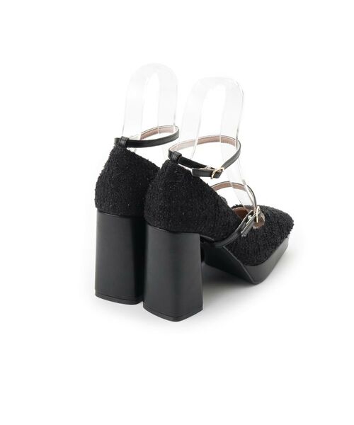 ESPERANZA / エスペランサ パンプス | スクエアトゥダブルストラップ厚底パンプス 結婚式二次会 パーティー 25SS | 詳細3