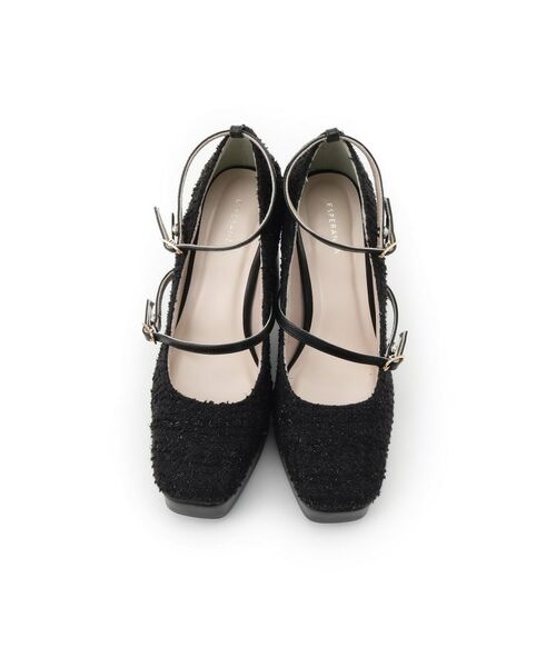 ESPERANZA / エスペランサ パンプス | スクエアトゥダブルストラップ厚底パンプス 結婚式二次会 パーティー 25SS | 詳細4