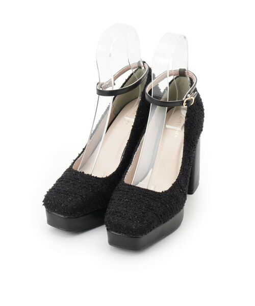 ESPERANZA / エスペランサ パンプス | スクエアトゥダブルストラップ厚底パンプス 結婚式二次会 パーティー 25SS | 詳細9