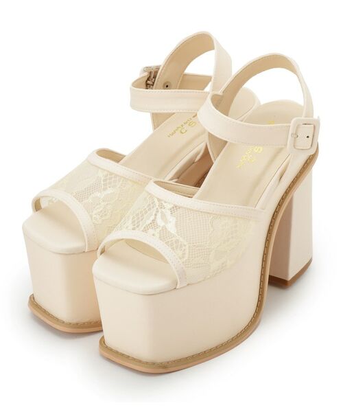 ESPERANZA/エスペランサ 厚底レースサンダル アイボリー(304) M(23.0cm-23.5cm) ESPERANZA/エスペランサ 厚底レースサンダル アイボリー(304) M(23.0cm-23.5cm)