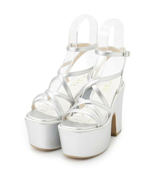 ESPERANZA/エスペランサ 厚底レースアップサンダル シルバー(006) M(23.0cm-23.5cm) ESPERANZA/エスペランサ 厚底レースアップサンダル シルバー(006) M(23.0cm-23.5cm)